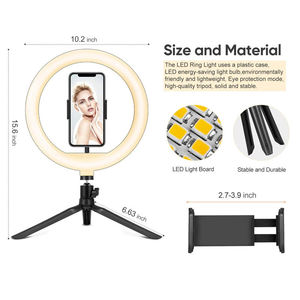 Nouvelle Lampe Annulaire LED Minimaliste Super Économique 2025 MINI pour Diffusion en Direct 10 Pouces - Product Image 5