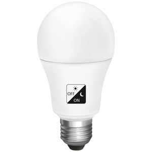 Lampadina LED E27 standard 10W con sensore crepuscolare, ideale per l'illuminazione automatica in esterni e in casa. - Product Image 1