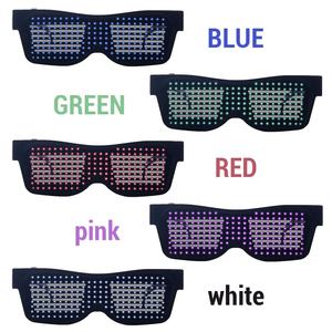 Lunettes Intelligentes LED RGB Connectées via APP Bluetooth, Rechargeables par USB, Portables, Durables, Design Original, pour Fêtes, DJ, Texte, Ramadan - Product Image 4