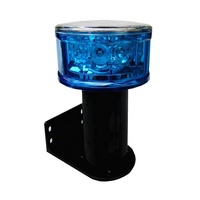 Feu de signalisation routière solaire 12 LED IP66 en ABS/PC, ultra-lumineux, clignotant, étanche avec poignées multiples