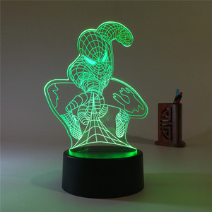 Veilleuse décorative en acrylique 3D, illusion <span class=keywords><strong>spiderman</strong></span> LED intelligente - Product Image 3