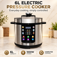 Cuisinière électrique à pression programmable 14-en-1 personnalisée 6L 220V 1000W avec cuve intérieure antiadhésive en aluminium pour la cuisine domestique