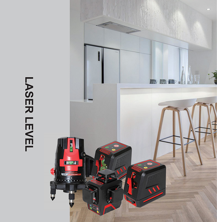 GRANDFAR зеленый луч лазерный самовыравнивающийся 2 линии 3d 360 градусов автоматический поворотный строительный уровень лазеры уровни