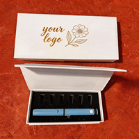 Étui magnétique haut de gamme pour applicateurs de beauté, boîte de rangement de voyage étanche, organisateur portable à coque rigide avec logo