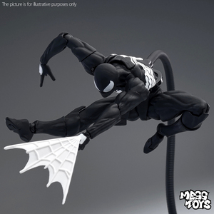 Nouvelle figurine MessToys Venom Spider-Man, figurine en plastique noir et rouge, modèle de statue d'action, jouets et cadeaux pour enfants - Product Image 4
