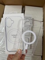 Coque Magnétique Transparente pour iPhone 18 17 16 Pro Max 15 14 Pro Max, Étui de Téléphone Antichoc Transparent, Compatible avec la Recharge Sans Fil