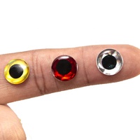 100 yeux de pêche holographiques 3D de 5 mm pour leurres, yeux de poisson artificiels, autocollants pour appâts artificiels DIY