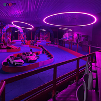 Projecteur LED DMX RGB à anneau, changeant de couleur, pour discothèques, lumières de scène, éclairage de plafond pour aires de jeux intérieures