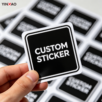 Autocollants personnalisés avec logo Yingao, autocollants en vinyle personnalisés pour bouteilles, étiquettes résistantes à la déchirure pour la marque et les cadeaux