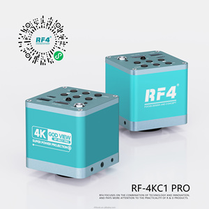 RF4 Trinoküler <span class=keywords><strong>Mikroskop</strong></span> Kiti 4K Kamera Çift Kollu Bom Standı Çift Objektif Lensler Bilimsel Araştırma ve Mücevher İncelemesi için - Product Image 6