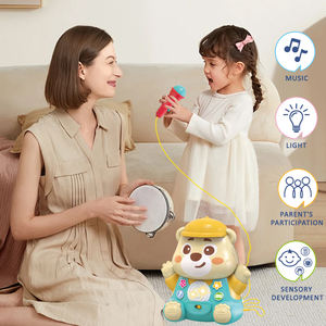 Strumenti Musicali per Bambini Dowellin, Giocattoli Musicali <span class=keywords><strong>Montessori</strong></span>, Microfoni Karaoke in Plastica a Forma di Orso, Giocattolo Educativo Musicale - Product Image 5