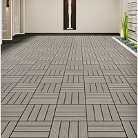 Dalles de terrasse en bois composite WPC pour extérieur, à emboîtement, étanches, installation facile, vente en gros