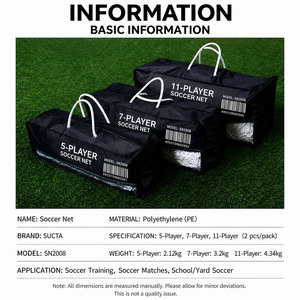 Porta da <span class=keywords><strong>Calcio</strong></span> Istantanea Pop-up Professionale, Rete Pieghevole Portatile per Allenamento Calcistico, Resistente, Montaggio Rapido, per Interni ed Esterni, Durevole - Product Image 3