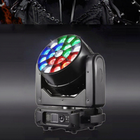 Lampe de table de danse à points LED 19X25W 4IN1 contrôlée par points, DMX512, grand faisceau d'éclairage à tête oscillante, adapté aux soirées DJ et aux concerts