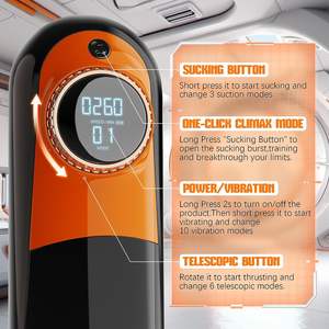 Nuevo Masturbador Masculino Automático Chiyuan L-1097 con Pantalla LED, Vibrador, Succión Telescópica, Copa Masturbadora, Juguete Sexual - Product Image 4