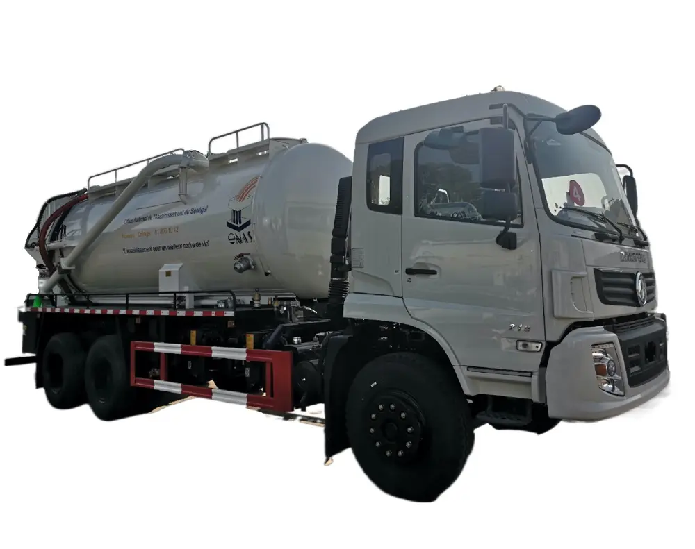 चीन ब्रांड डोंगफेंग 6x4 16cbm सफाई वैक्यूम सीवेज चूषण ट्रक कीचड़ ट्रक बिक्री के लिए