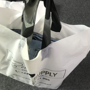 Quà Tặng mua sắm túi bán buôn tùy chỉnh in nhựa xử lý túi, Nhựa Vải may mặc gói tùy chỉnh thương hiệu tùy chỉnh logo PE chấp nhận - Product Image 6