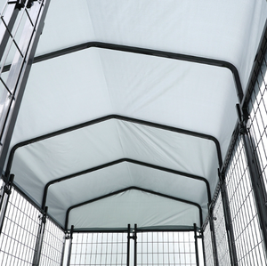 Üretici Özel Gümüş Kaplamalı Oxford Kumaş Tenteli Büyük Köpek Kafesi Üretim Çiti <span class=keywords><strong>A</strong></span>çık Hava <span class=keywords><strong>A</strong></span>ğır Hizmet Tipi Evcil Hayvan Kafesi - Product Image 6