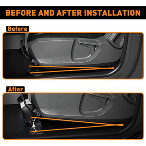 Almohadilla para aumentar la altura del asiento del coche, para Toyota Tacoma 05-22 4Runner, aleación de aluminio, negro, BAG093 - Product Image 3