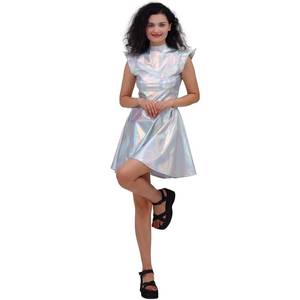กระโปรงหนังเทียมสีเมทัลลิกสำหรับผู้หญิง ชุดสำหรับงานปาร์ตี้ฮาโลวีน ภาพยนตร์ ละครเวที และการแสดงบนเวที MS - Product Image 1