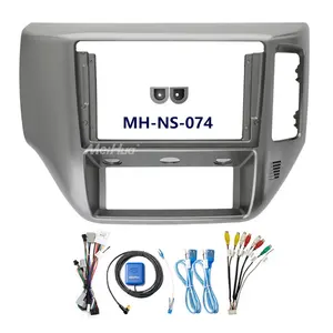 Meihua — câble stéréo pour Nissan Patrol 2011-2016 RHD, autoradio 9 pouces, Android, avec cadre en plastique, visage, accessoires, pour voiture