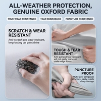 Housse de protection solaire personnalisée pour voiture, en tissu extérieur imperméable argenté pliable, protection contre la grêle, housse de toit pour voiture