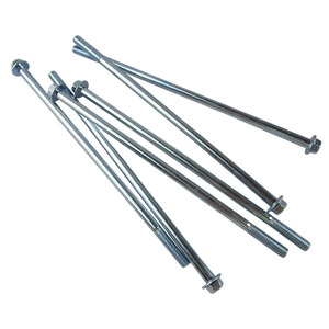 Pernos hexagonales de brida de acero al carbono galvanizado M6*165mm, lisos, de 80mm de largo, antidesprendimiento, para motores, generadores de gasolina y diésel - Product Image 3
