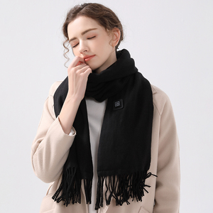 Hot Sale Winter <strong>Heating</strong> <strong>Scarf</strong> USB Rechargeable Constant Temperature Design Solid Color Tassels Warm Heated <strong>Scarves</strong> for Women Men - Product Image 4