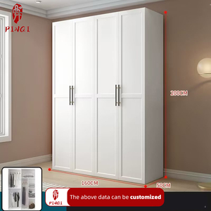 Armoire de Rangement Moderne Personnalisée de Haute Qualité, Dressing d'Enfants, Meuble de <span class=keywords><strong>Chambre</strong></span> à Coucher avec Portes et <span class=keywords><strong>Étagère</strong></span>s - Product Image 4