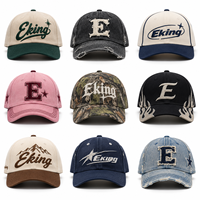 Casquettes de baseball personnalisées avec logo de marque, 6 panneaux, réglables, logo brodé personnalisé, design épais et respirant