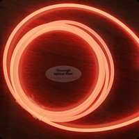 Lampe d'ambiance lumineuse intégrale à fibres optiques à opale peu profonde super lumineuse 60mm/30mm/40mm/50mm en matériau MMA, indice de protection IP68