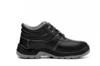 Chaussures de sécurité JIANKUN S3 en cuir gaufré respirant, chaussures de sécurité industrielles à embout en acier antidérapantes pour homme