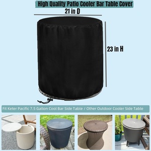 210D/420D Oxford Heavy Duty Round Beer Cooler <strong>Cover</strong> Waterproof Dustproof <strong>Outdoor</strong> Patio Bar <strong>Table</strong> <strong>Cover</strong> - Product Image 3