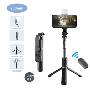 <span class=keywords><strong>Q03</strong></span>, Q03S support de trépied pour smartphone avec télécommande lumineuse support de trépied de téléphone <span class=keywords><strong>selfie</strong></span> <span class=keywords><strong>stick</strong></span> 3 en 1 pour téléphone et lumière - Product Image 2