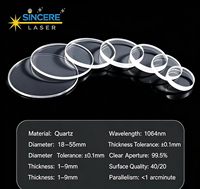Lentille de protection laser à fibre Steedu New Uper21.5*2 24.9*1.5 1064nm à double face avec revêtement antireflet pour pièces de machines laser CNC haute puissance