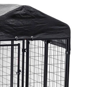 Groot 48 \ "L X 48 \" W X 72 \ "H Buiten Hondenkennel Ademende Gelaste Draadafsluiting Ijzeren Stalen Gaasmaterialen Dierenhuis - Product Image 3