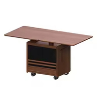 Table basse relevable de luxe moderne en bois massif pour salon, transformable en table d'appoint – Vente en gros fabricant