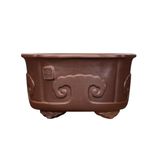 Pot à fleurs en argile violette, style Ruyi, classique, profond et rond, pour plantes en pot de bureau et de sol - Product Image 5