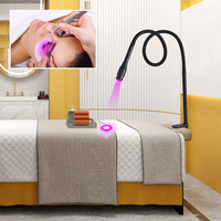 Lámpara UV Profesional para Extensión de Pestañas, Lámpara LED UV de Curado con Montaje en Mesa, Apertura Ajustable, Equipo de Salón de Belleza