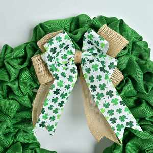 Guirnalda de Trébol Artificial para el Día de San Patricio, Decoración para Puerta o Pared, Estilo Festival Irlandés - Product Image 4