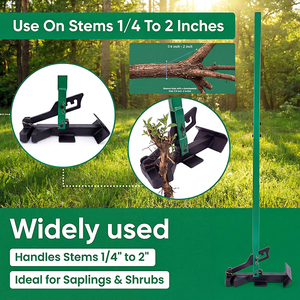 Estrattore di Radici JH-Mech Robusto per Steli da 1/4" a 2", Attrezzo da Giardinaggio Ergonomico, Facile Installazione, Acciaio Verniciato a Polvere Verde - Product Image 2