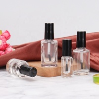 Flacon de 3ml pour diffuseur de vernis à ongles avec brosse à vis vide à capuchon carré 10ml 15ml Produits parfumés pour l'emballage des verres