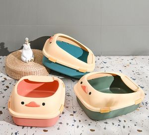 Offene Ovale Smarte Katzentoilette Anti-Spritz Große Kapazität Umweltfreundliches Kunststoffmaterial Einfach zu Reinigen Haustierzubehör - Product Image 2