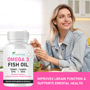 Highly Effective Fish Oil Omega 3 Softgels Healthcare <b>Supplement</b> Omega 3 Fish Oil Omega 3 Softgels Support Cardiovascular Health - Product Image 3