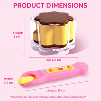 Jouet de simulation de pudding aux fraises pour enfants, ensemble de jeu de cuisine interactif, jeu de rôle éducatif, cadeau