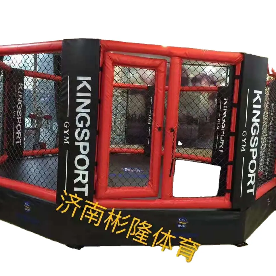 Vendi attrezzatura da ginnastica per gabbia da boxe internazionale Mma Octagon da combattimento di alta qualità in vendita anello da boxe da pavimento