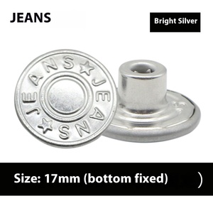 Bán buôn kim loại Chủ Đề Phụ kiện i-shaped Joker nút tròn với mô hình hình chữ nhật cho jeans áo khoác mạ kỹ thuật - Product Image 6