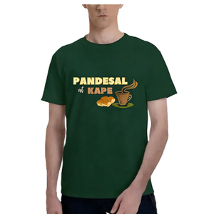 Camiseta gráfica Pandesal at <span class=keywords><strong>Kape</strong></span> para hombre, camiseta de manga corta con diseño de desayuno filipino, café y pan, ropa informal con temática culinaria. - Product Image 3