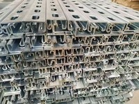 Support de montage solaire photovoltaïque en zinc, magnésium, aluminium, surface anodisée HDG, système de montage au sol en profil C, support de panneaux solaires
