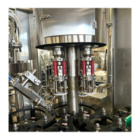 Machine de remplissage isobare 8-4-4, 2000 BPH, pour bouteilles en verre, eau gazeuse, boissons gazeuses